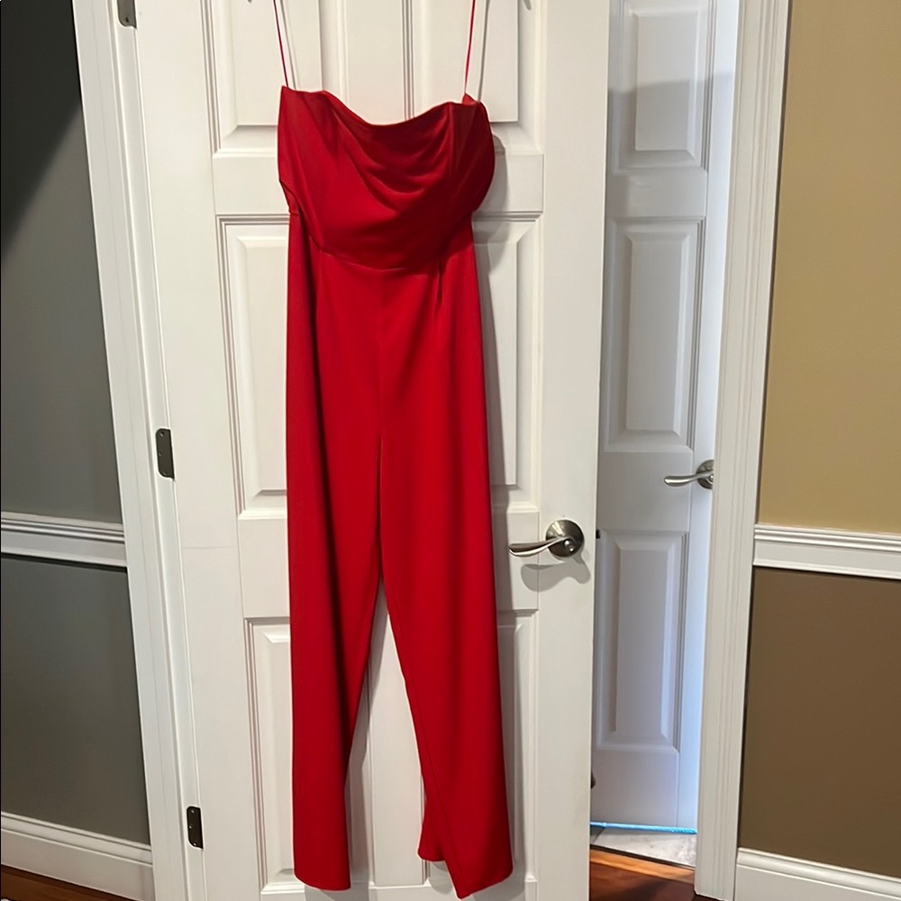 Elegant Red Jumpsuit
